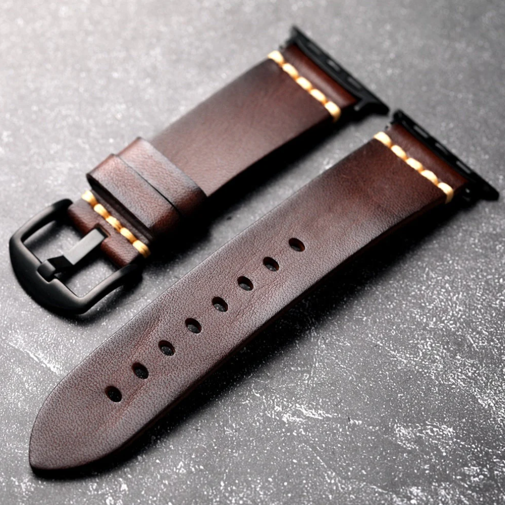 Mørk Vintage Strap Til Apple Watch