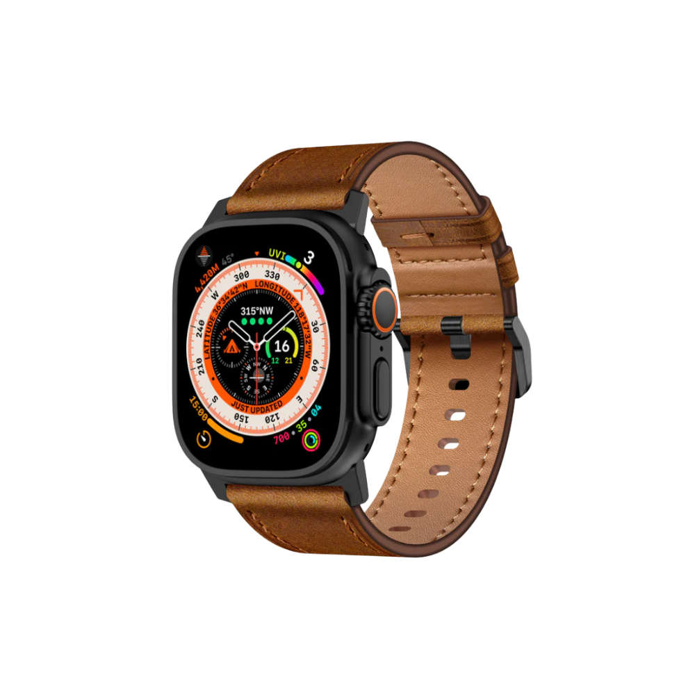 Vildmarks Læder Strap Til Apple Watch