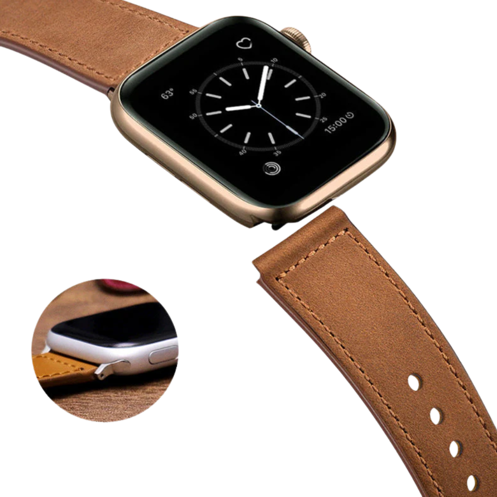 Elegant Læder Loop Strap Til Apple Watch