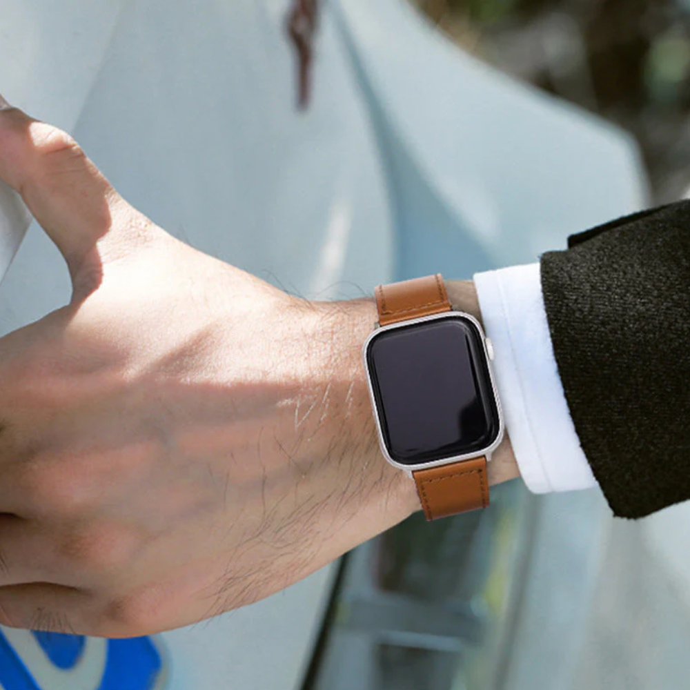 Elegant Læder Loop Strap Til Apple Watch