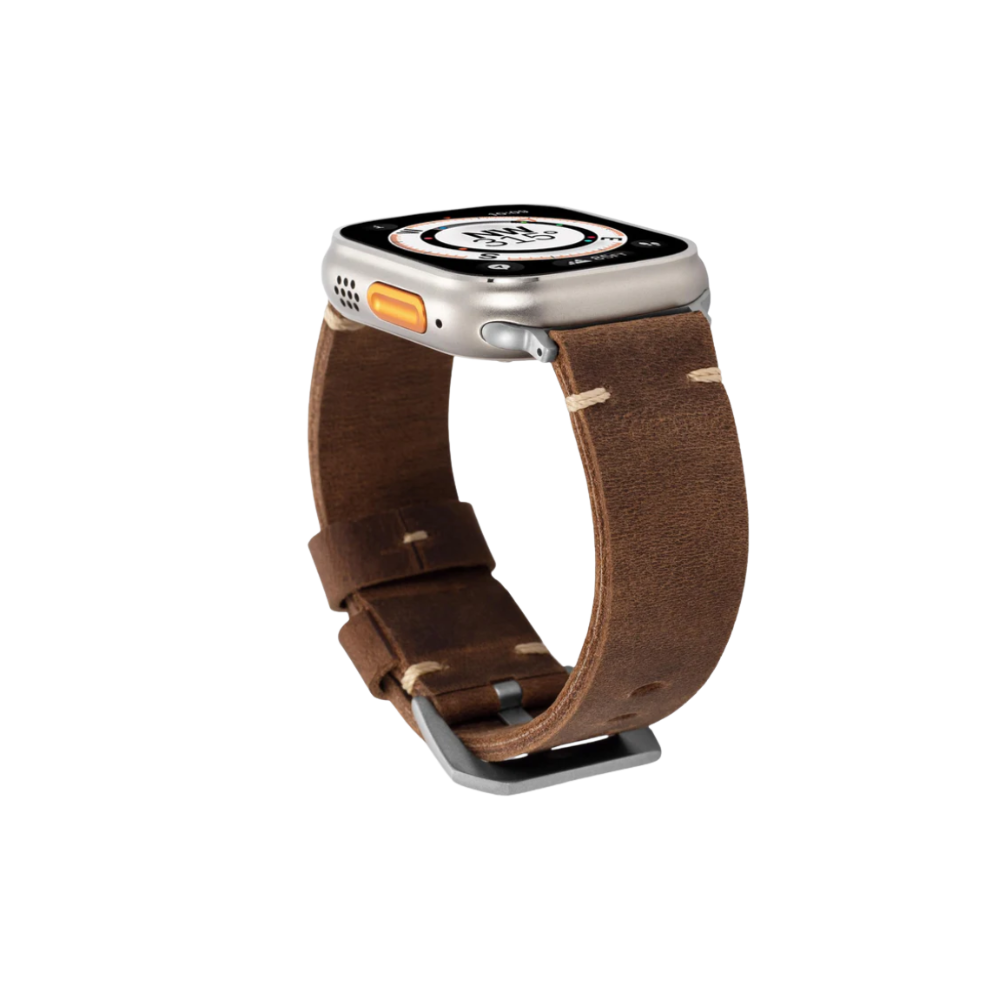 Vintage læderrem Til Apple Watch