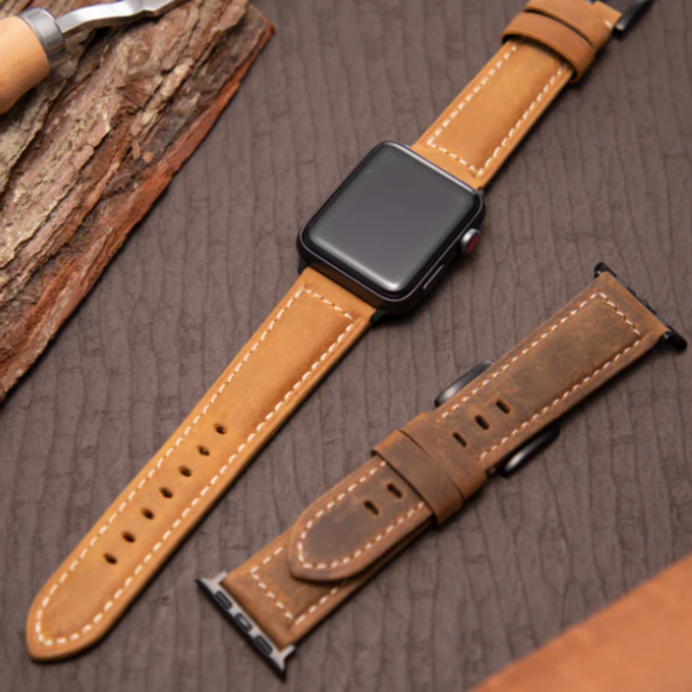 Klassisk Læder Strap Til Apple Watch