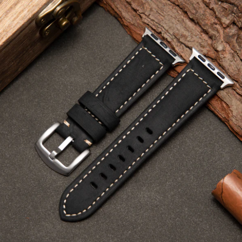 Klassisk Læder Strap Til Apple Watch