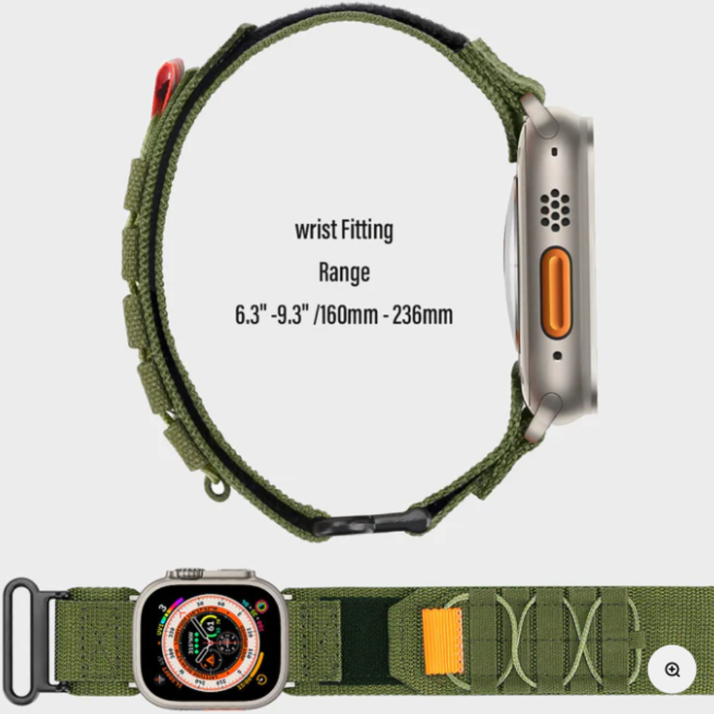 Nylon Loop Velcro Strap Til Apple Watch