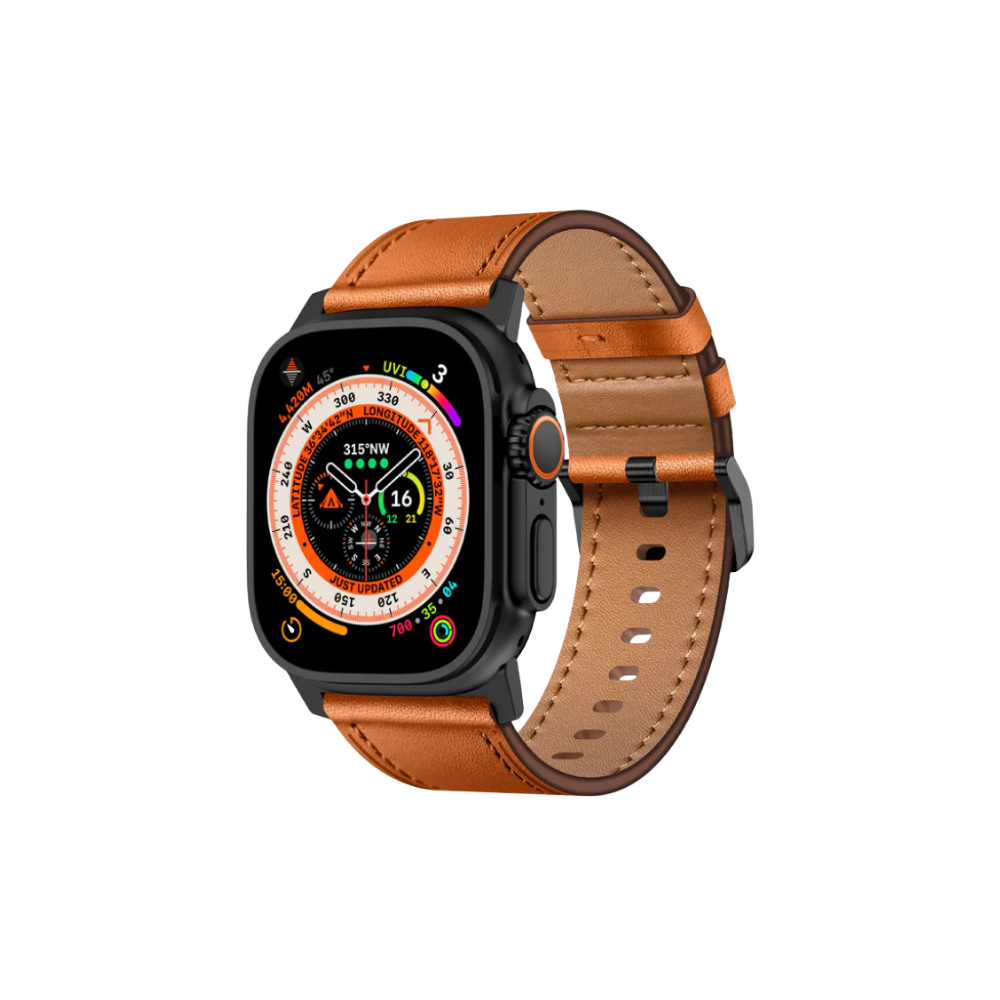 Vildmarks Læder Strap Til Apple Watch